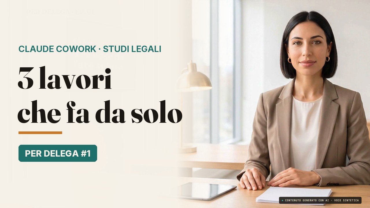 Miniatura dell'episodio 1: 3 lavori che Claude Cowork fa da solo
